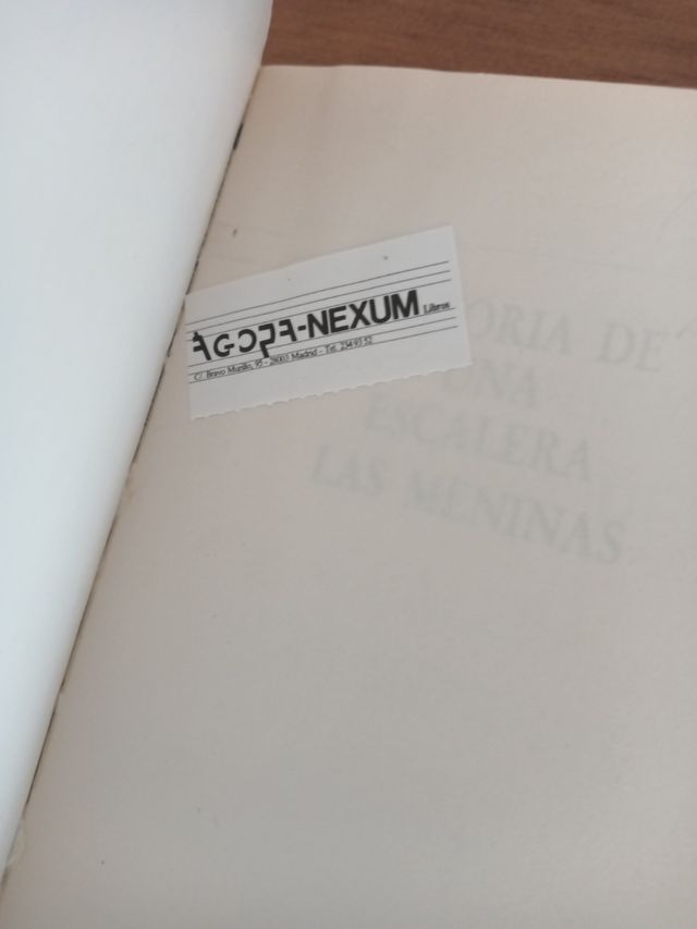 Libro Historia de una escalera.