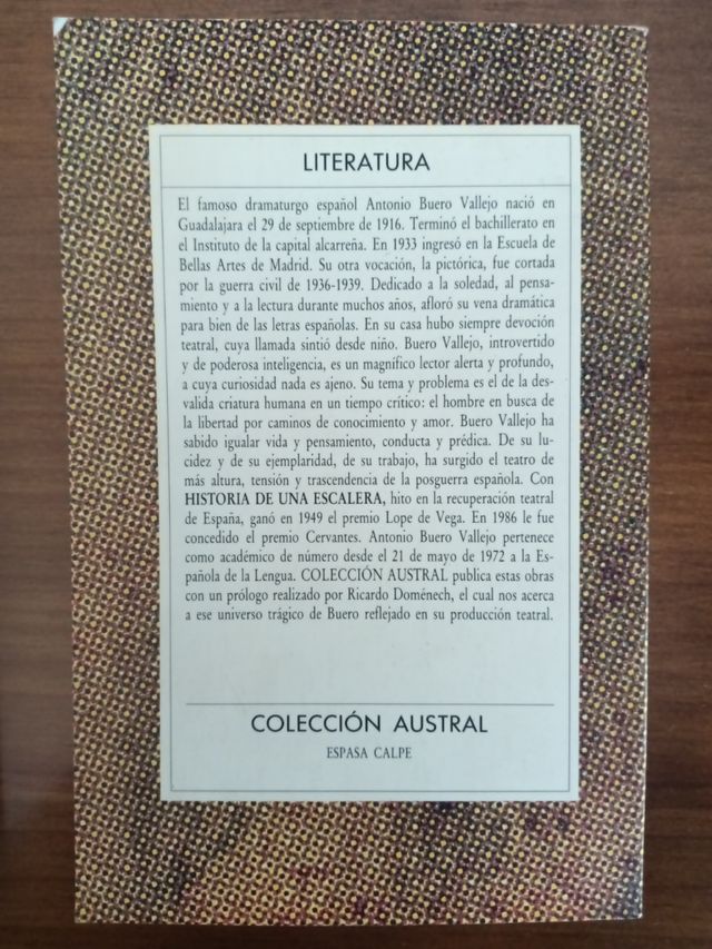 Libro Historia de una escalera.