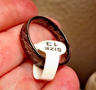 Anillo acero el señor de los anillos 