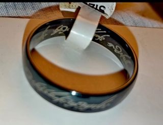 Anillo acero el señor de los anillos 