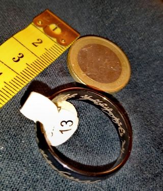 Anillo acero el señor de los anillos 
