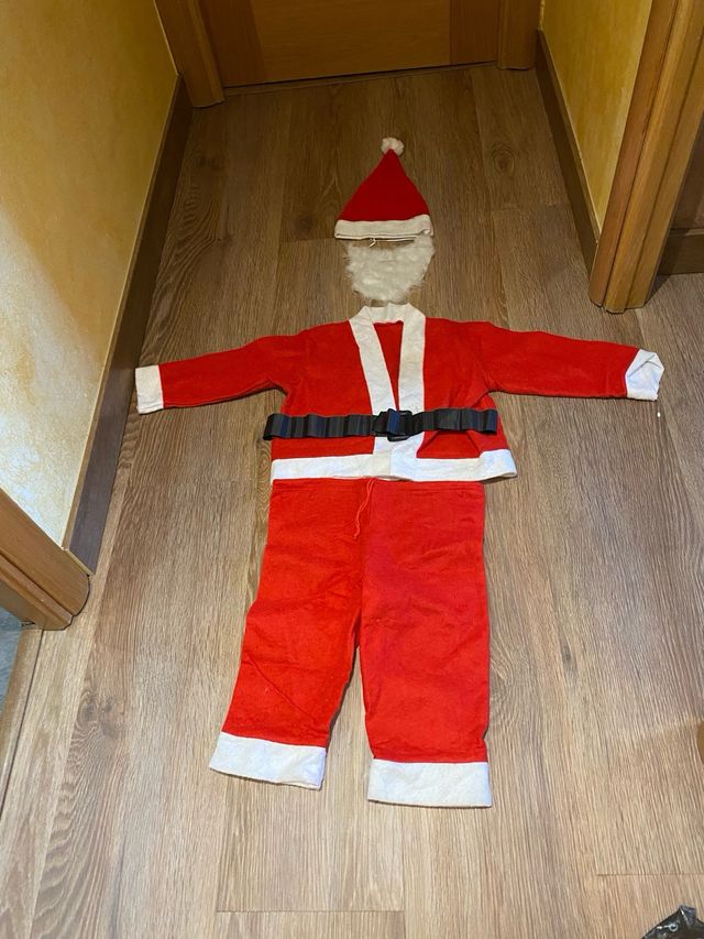 Disfraz de papa noel niños 3-4 años
