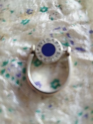 Anillo plata y piedra reversible 