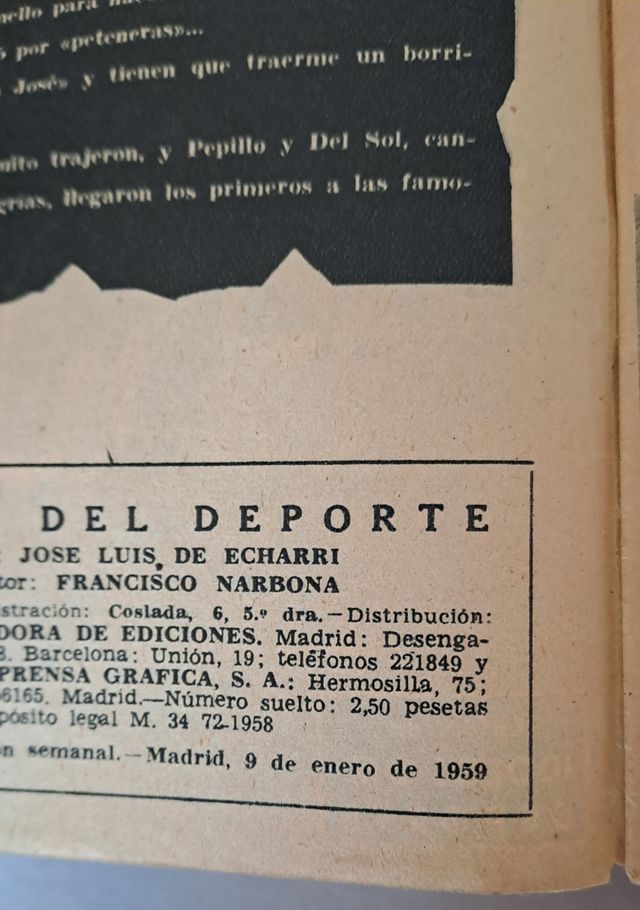 Revistas antiguas Ídolos del deporte