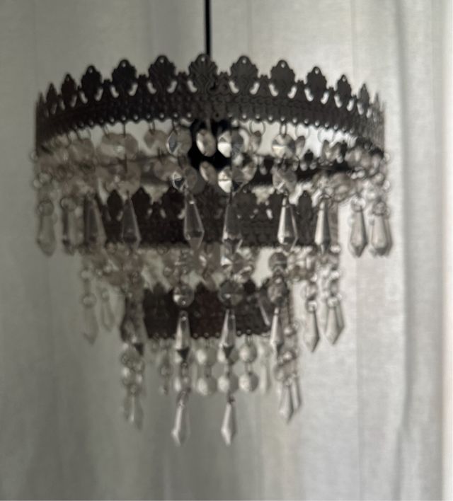 Lampara ikea plateada