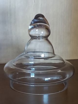 Tapa tapón cristal jarra tarro antiguo bombonera