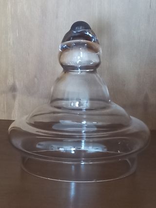 Tapa tapón cristal jarra tarro antiguo bombonera
