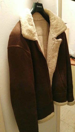 Cazadora cuero y borrego