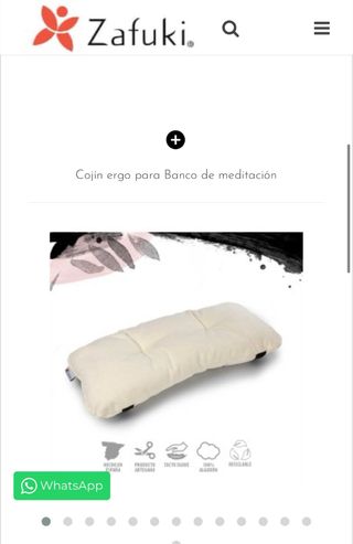 Banco meditación Yoga plegable zafuki cojín 