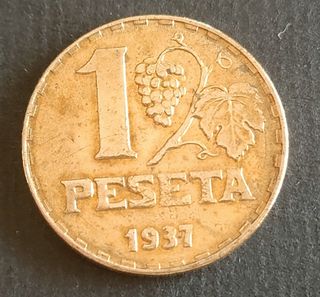 1 Peseta 1937 - II República Española 