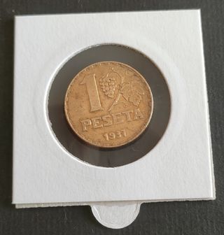 1 Peseta 1937 - II República Española 
