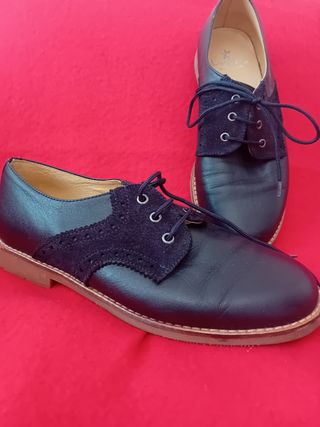 ZAPATOS COMUNION CHICO  AZULES