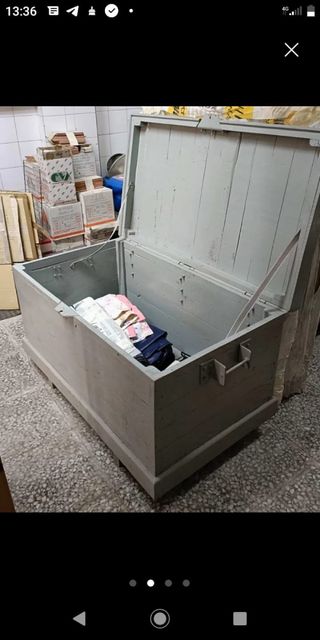 Arcón de madera para guardar cosas