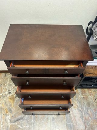 Mobile cassettiera in noce