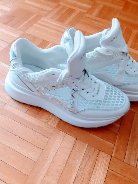 stupende sneakers bianche apepazza by pierre nr 38