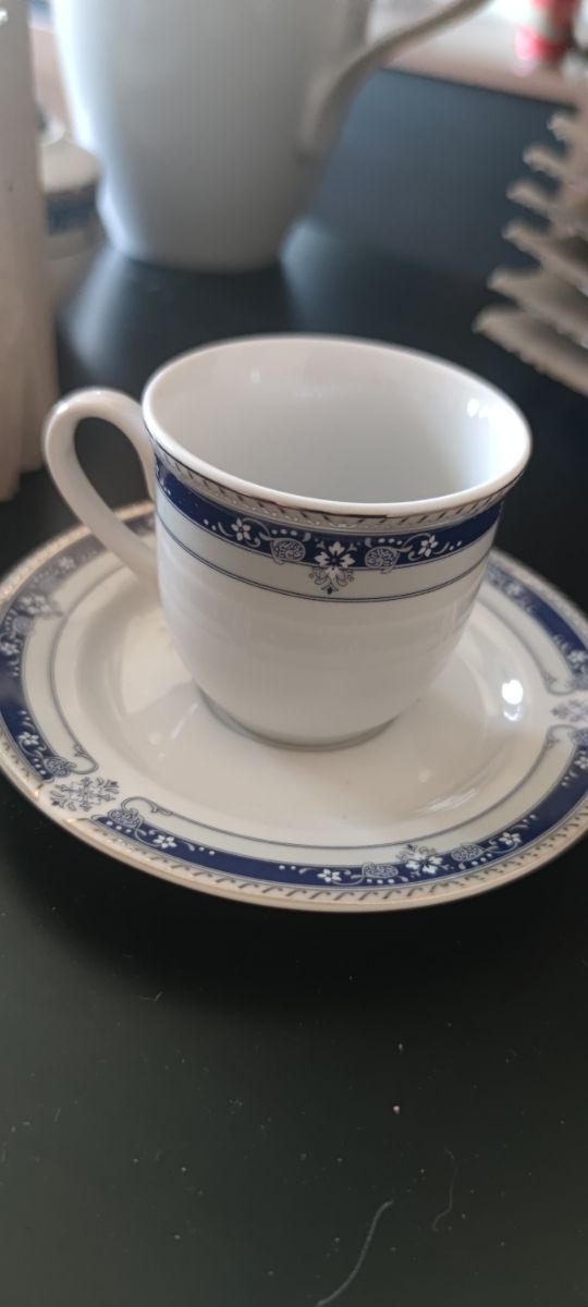 Juego de café porcela fina 27 piezas
