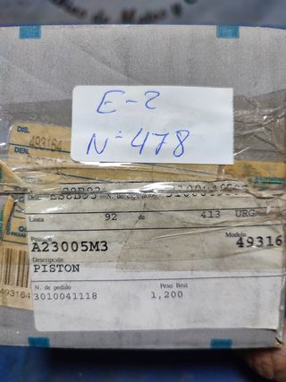 Piaggio Porter diesel , piston completo