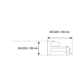 Laminadora Masa Sobremesa Sinmag SM-520S panadería