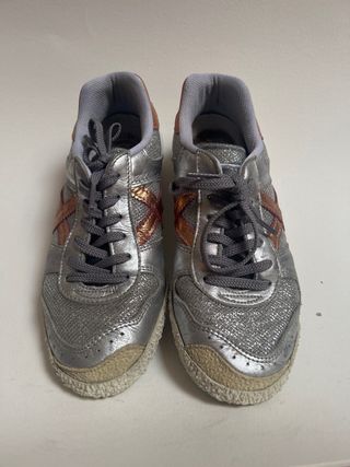 Zapatillas Gresca Munich plateadas