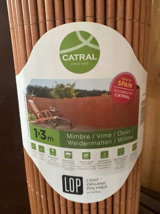 2 unidades Mimbre ecologico de caña 1x3m