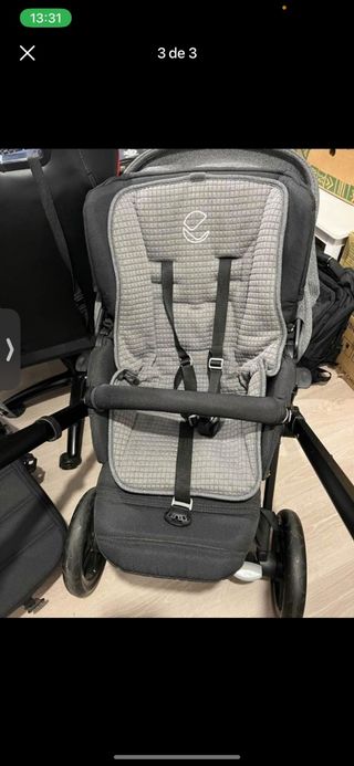 Passeggino trio JANE Muum Jet nero t34