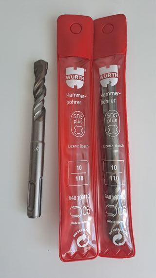 2 und. Brocas percusión SDS - PLUS Wurth d:10