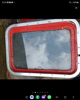 2 ventanas para embarcación de aluminio 