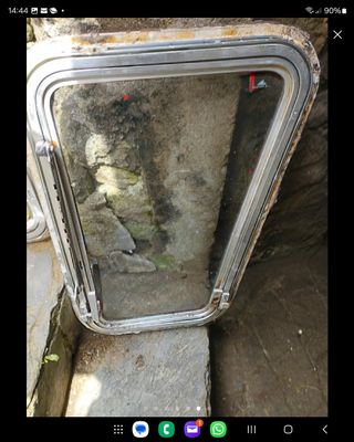 2 ventanas para embarcación de aluminio 