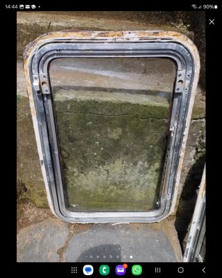 2 ventanas para embarcación de aluminio 