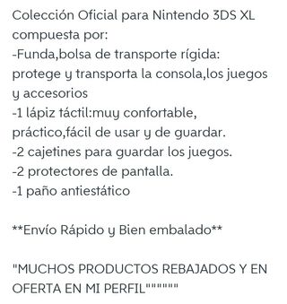 Oferta.NUEVO.Pack Funda+Accesorios 3DS XL