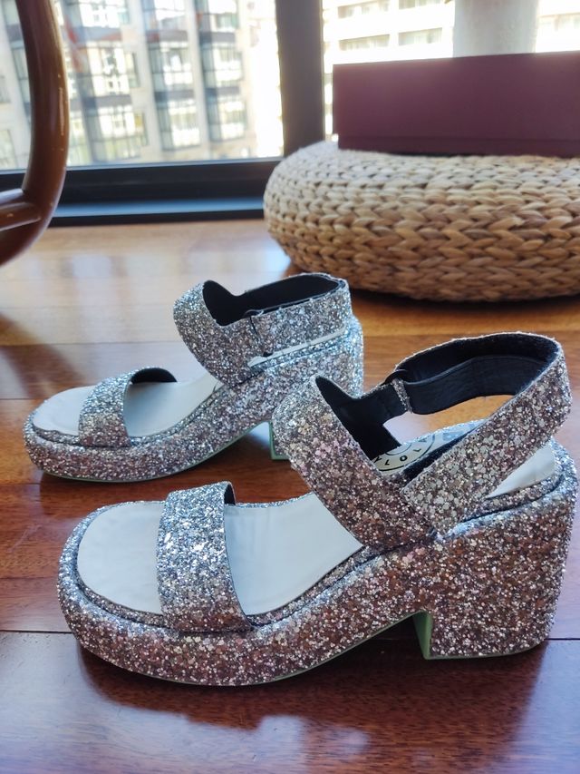 Sandalias piel brillibrilli BimbayLola