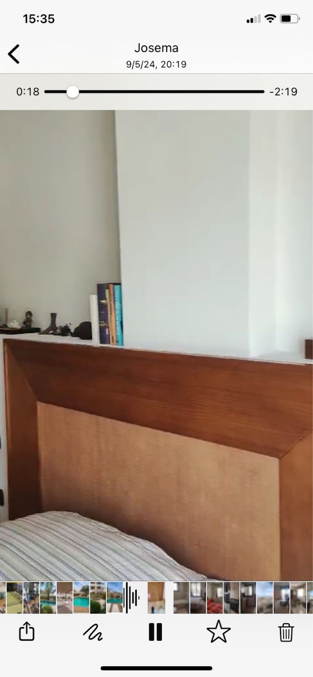 Cabezal madera maciza