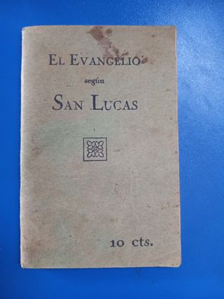 Evangelio de San Lucas. Año 1935