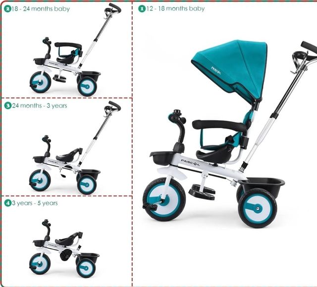 Triciclo evolutivo plegable 5x1 FASCOL