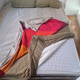 Sofa cama + colchón viscoelstico 1,60 x 2,00 extra