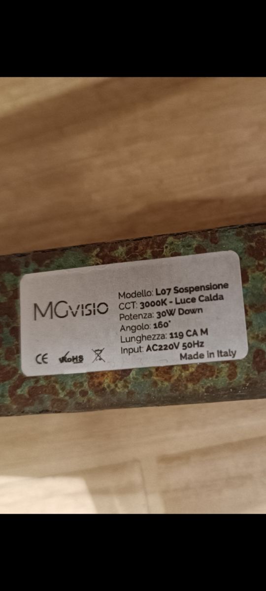 Lampada design. Made in Italy.