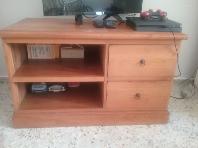 mueble madera teka TV