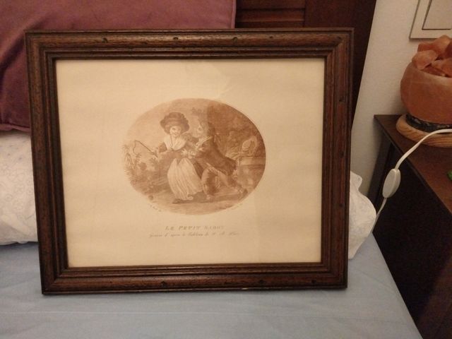 Pareja de láminas enmarcadas