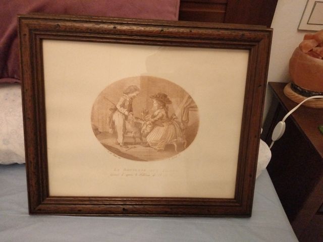 Pareja de láminas enmarcadas