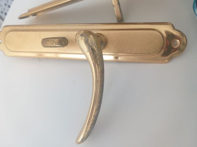 4 Manivelas puertas interior doradas