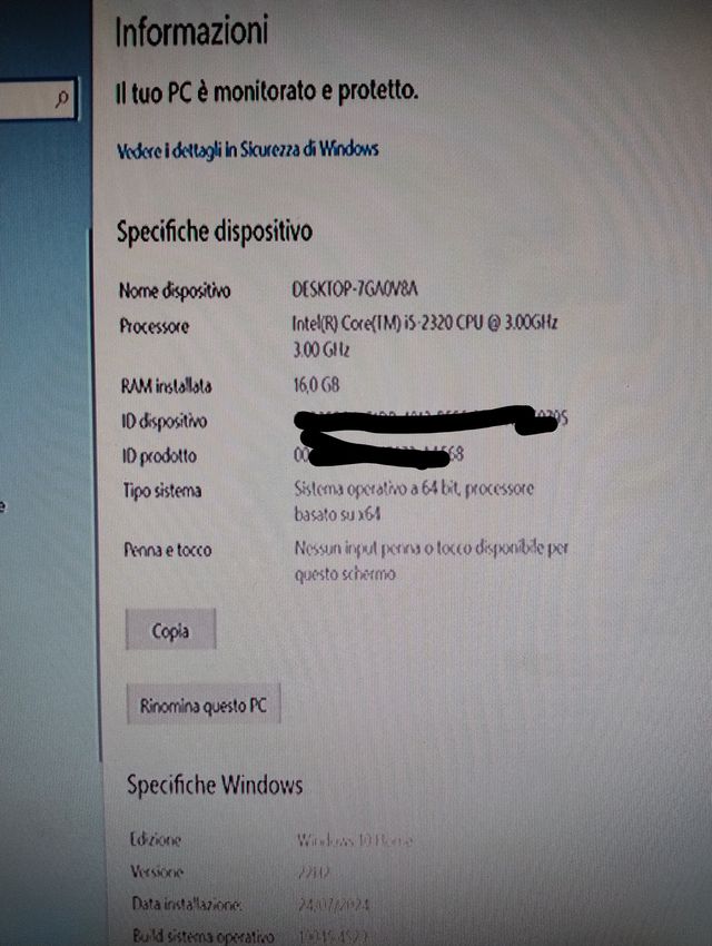 PC Gaming Assemblato 16GB Ram intel core i5
