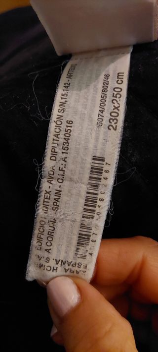 Trapunta leggera nera Zara