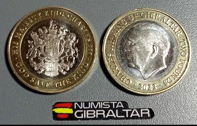 Oferta!! Moneda 2 pounds Gibraltar 2023