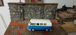 Maqueta de porcion de calle.