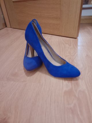 Zapatos Azul Klein.38