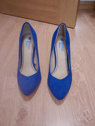 Zapatos Azul Klein.38