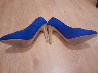 Zapatos Azul Klein.38