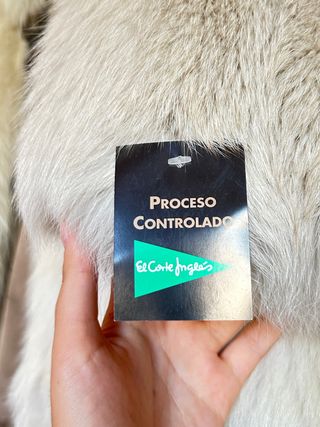Chaquetón piel REAL zorro blanco