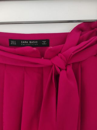 Falda pantalón tiro alto Zara