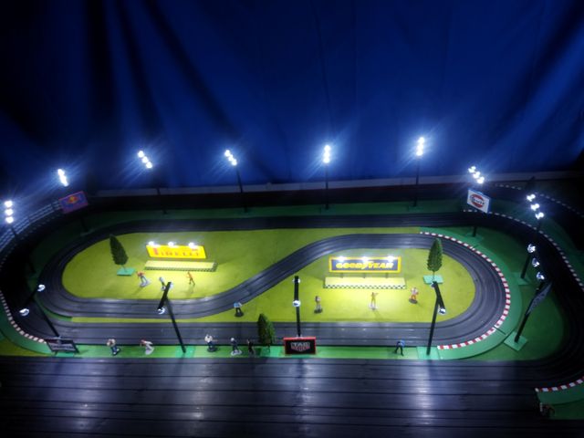 Circuito iluminación slot scalextric scx